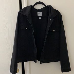 Black denim like jacket